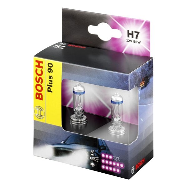 H7 12V 55W PLUS 90 (BOX OF 2)