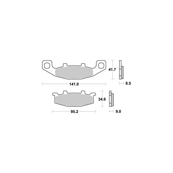 AP-RACING BREMSBELÄGE HINTEN LMP197SR