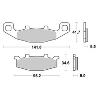 AP-RACING BREMSBELÄGE HINTEN LMP197SR