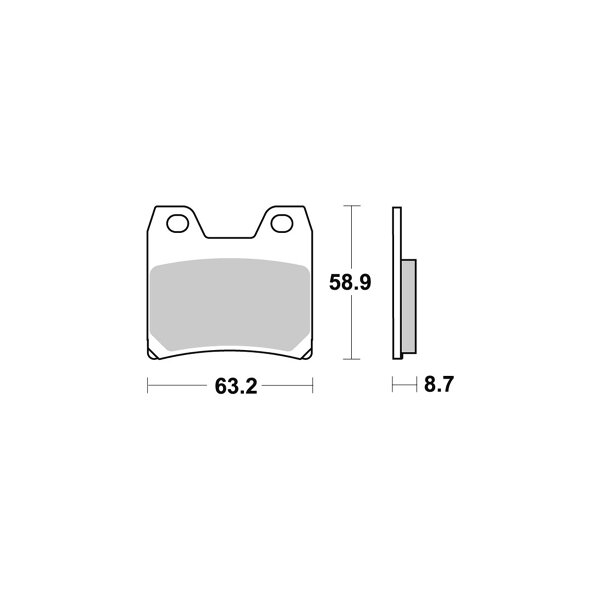 Bremsbeläge AP RACING LMP370SR Hinten