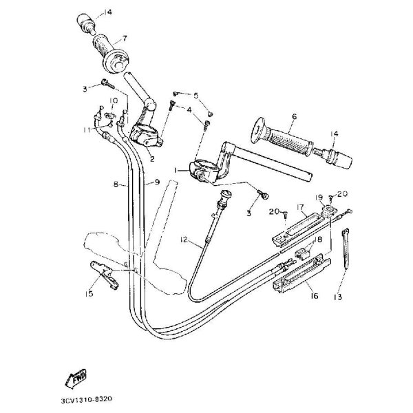 Chokezug komplett Yamaha FJ 1200