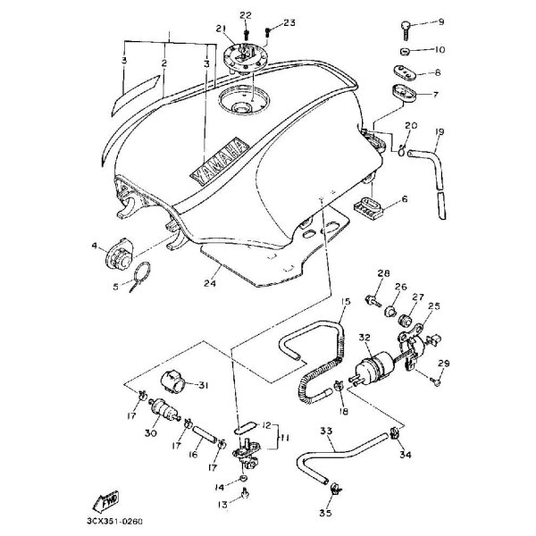 KRAFTSTOFFPUMPE YAMAHA FJ 1200 KOMPL.