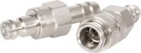 Schnellverschluß Benzinschlauch Messing-VERNICKELT 8mm