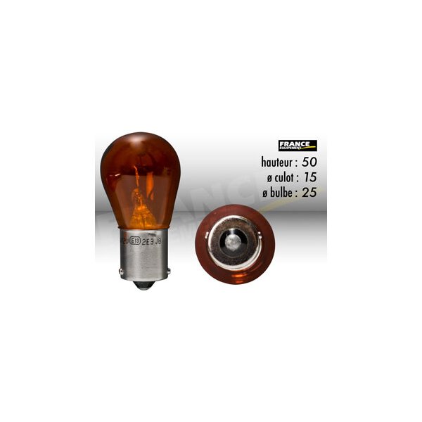 BLINKER-BREMSLICHTLAMPEN BAU15S 12V21W ORANGE Y STIFTE mit Strassenzulassung