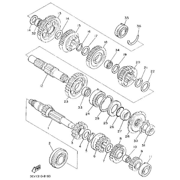 SICHERUNGSSCHEIBE Ritzel Orginal Yamaha