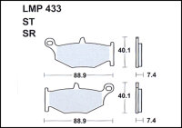 AP-Racing Bremsbeläge LMP433SR SINTER ROAD HINTEN