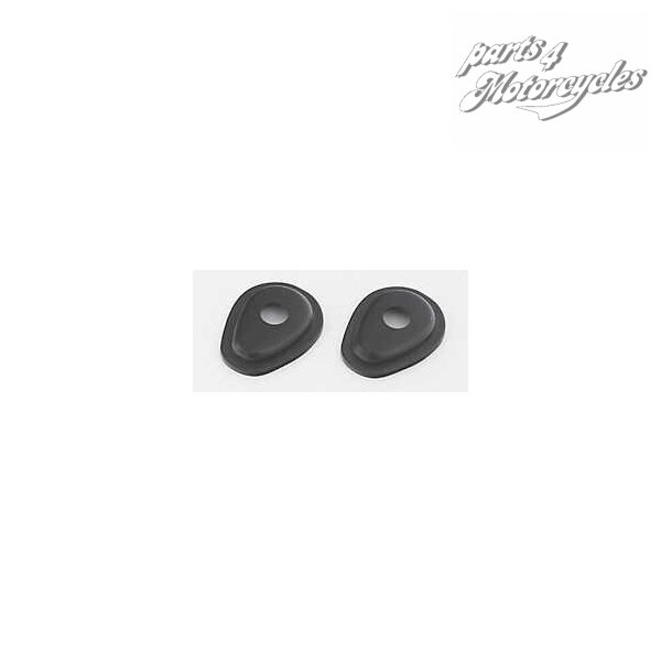 Montageplatten INDY SPACER ISY2 für Mini-Blinker für Yamaha, R1 (02-) / R6 (03-05), schwarz, Set