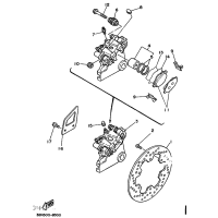 Nr3 Bremssattel hinten DT 125 R komplett