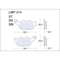 AP Racing Bremsbelag hinten LMP214SR