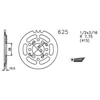 Kettenrad ESJOT 45 Zähne 625