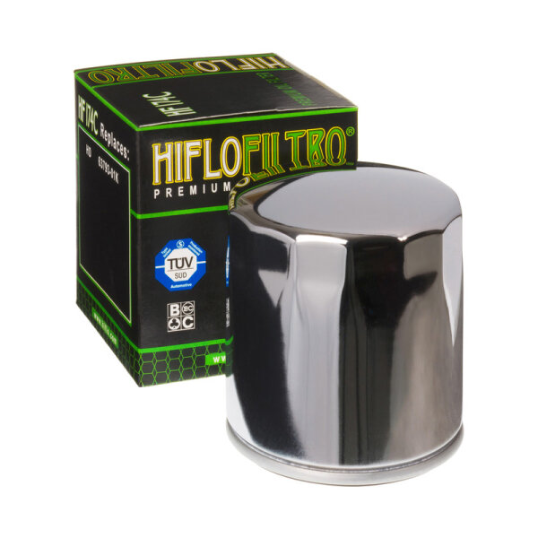 HIFLOFILTRO Ölfilter HF-174C, chrom