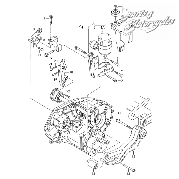 Pendelstütze Nr 12 Getriebe EEZ , DQR ( VW T4 TDI 151PS)