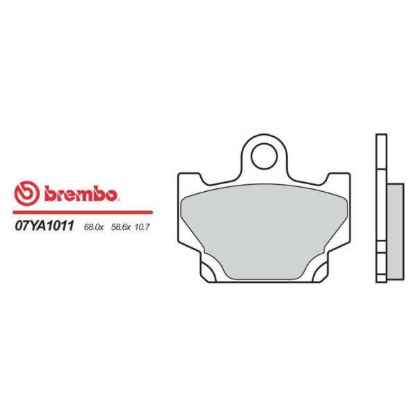 BREMBO Bremsbelag "07YA10" Organisch Standard mit ABE