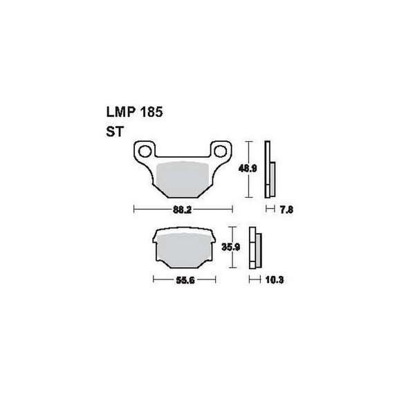 AP Bremsbelag Pckg LMP185ST