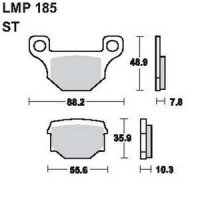 AP Bremsbelag Pckg LMP185ST