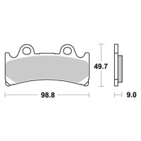 Bremsbeläge AP RACING LMP283SF Vorne Sinter Road