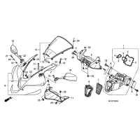 CBR600RR Nr 27 COWL, UPPER *NHB01*