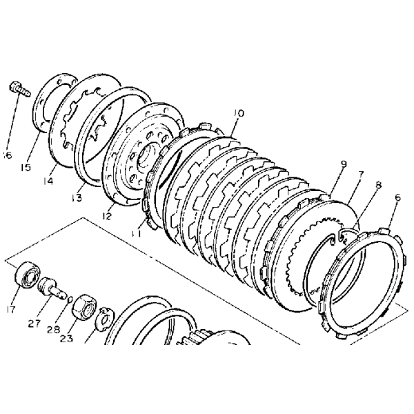 Nr 14 Kupplungsfeder Yamaha