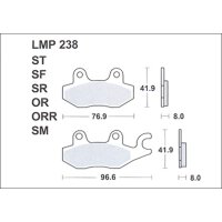 AP Bremsbelag Pckg. LMP238ST STANDART