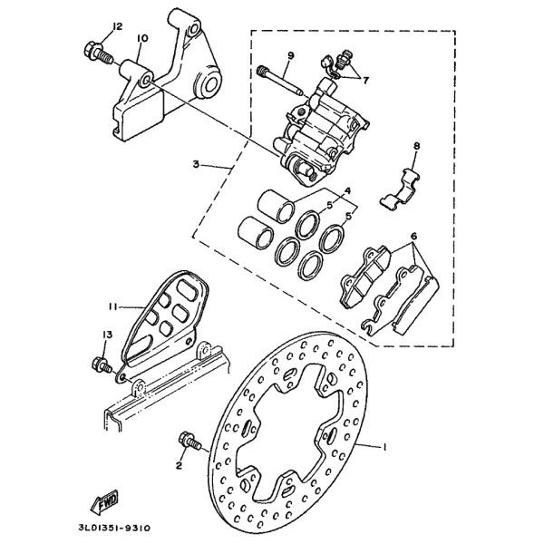 Nr 5 Bremssattel Dichtsatz Reparatursatz