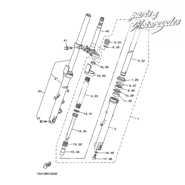 Nr 7 Gabel Staubkappe 1S4-F3144-00