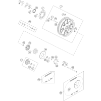 KETTENSATZ 125 DUKE 14Z/45Z Original KTM