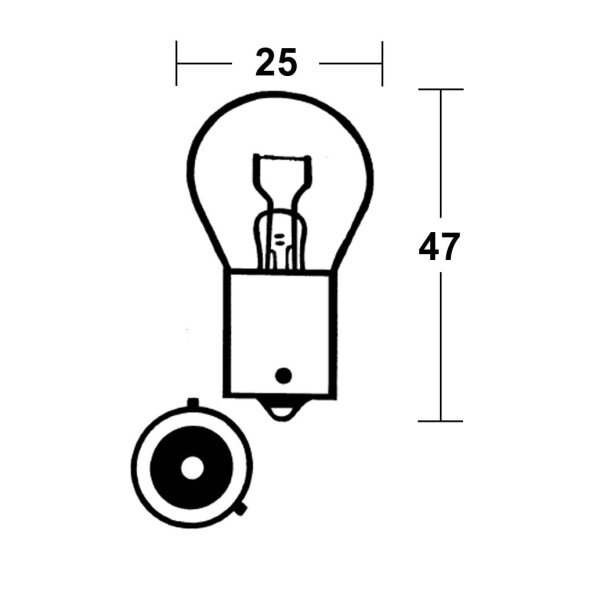 Glühlampe PY21W SilverStyle 12V 21W BAU15s