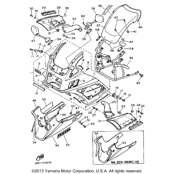 Yamaha FJ Schleifschutz Lufthutze Links