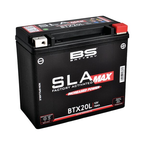 BS-Battery BTX20L, SLA-MAX, versiegelt, startverstärkt