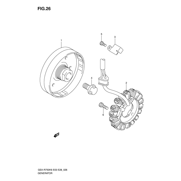 Nr 2 Stator / Lichtmaschine