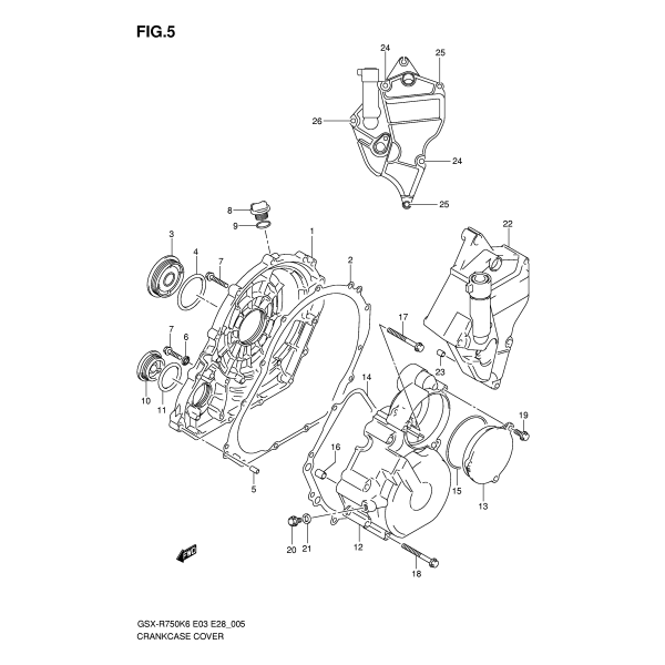 Nr 2 GASKET, CLUTCH COVER Kupplungsdeckel