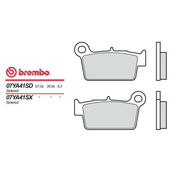 BREMBO Bremsbelag "07YA41"  SX