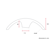 UNIVERSAL FRONT FENDER NO1 ABS PLASTIC BLACK