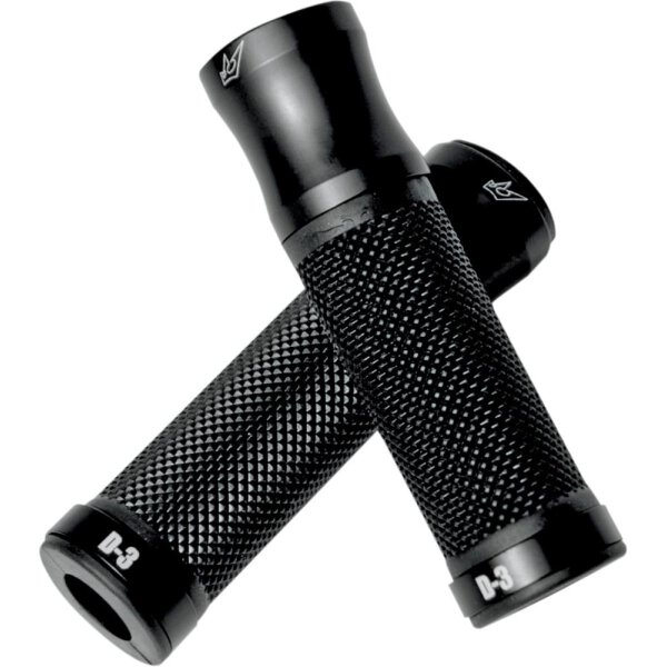 DRIVEN RACING D3 GRIP COMPLETE / 22MM (7/8") / BLACK-BLACK