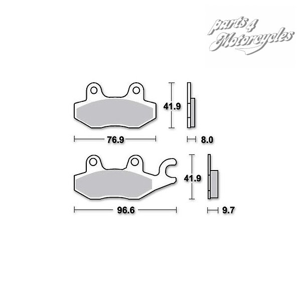 TRW-LUCAS Bremsbelag "MCB 604" hinten