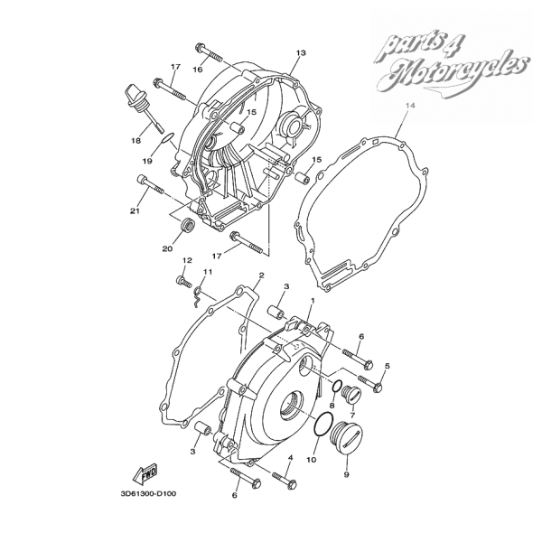 Nr 2 GASKET, CRANKCASE COVER 1