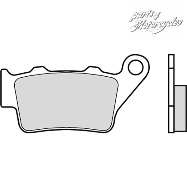 BREMBO Bremsbelag hinten 07BB02 Genuine Part Typ 58, Sintermetall