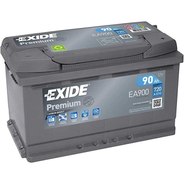 Exide EA900 Starterbatterie "Premium" 90,0 Ah