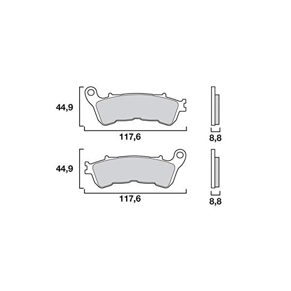 BREMSBELAG BREMBO SA 07HO57SA SINTER