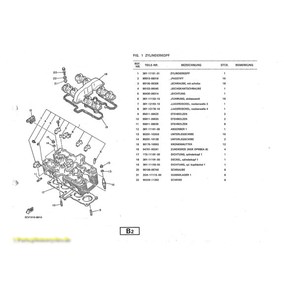 Nr 19 DICHTUNG, ZYL. KOPFDECKEL  ( Ventildeckeldichtung)