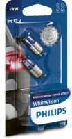 Glühlampe T4W WhiteVision / blue 12V 4W 2er Blister