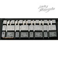 Wuchtgewicht Blei, 60 g Riegel grau (4 x 10 g und 4 x 5 g)