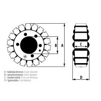 ElectroSport Stator ESG74 für Lichtmaschine