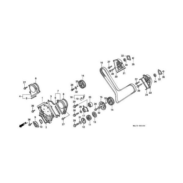 14401MT3004, STEURRIEMEN, Honda