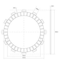 Reiblamelle FCC 141-14K02-00