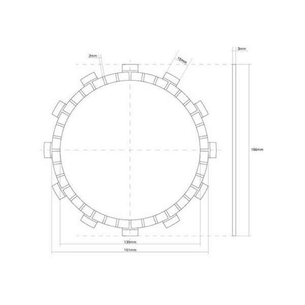 Reiblamelle FCC 141-14K03-00