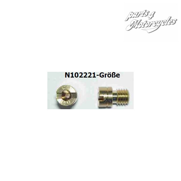 Leerlaufluftdüse / Hauptdüse Mikuni N102221-Größe 132,5