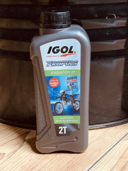 IGOL 2 Takt Öl Bubblegum Classic Anti-smoke teilsynthetisch 1 Liter
