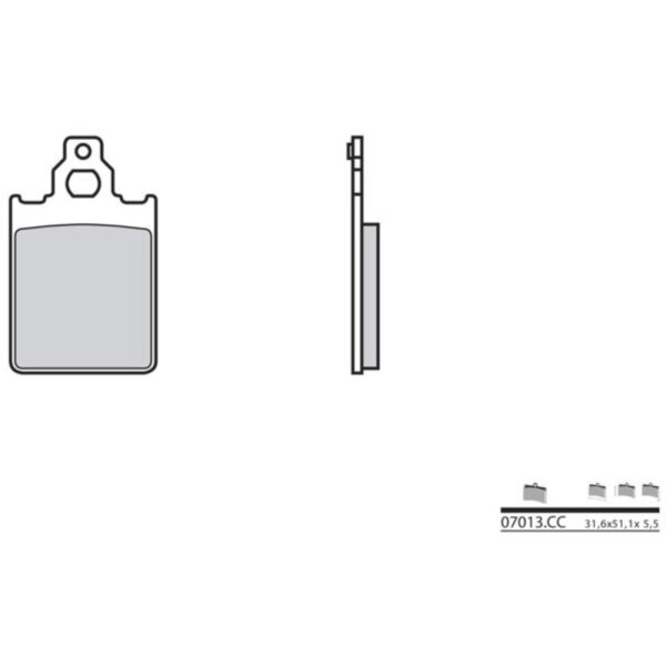 BREMSBELAG BREMBO CC 07013 CARBON/KERAMIK