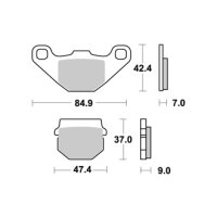 AP Bremsbelag Pckg. =MCB519 STANDART VORNE/HINTEN LMP144ST